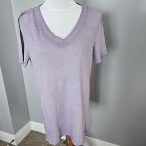 Victoria's Secret Light Purple V-Neck Tee Large